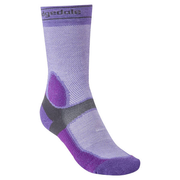 Bridgedale mtb summer weight t2 coolmax sport boot purple dark grey