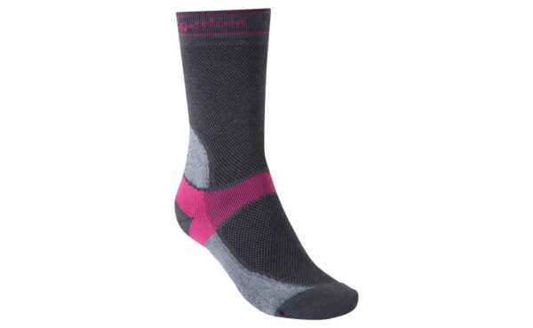 Womens Summer Weight T2 Coolmax Sport Boot Dk Grey Pink 1