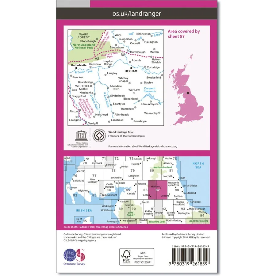 87 Map Rear Cover