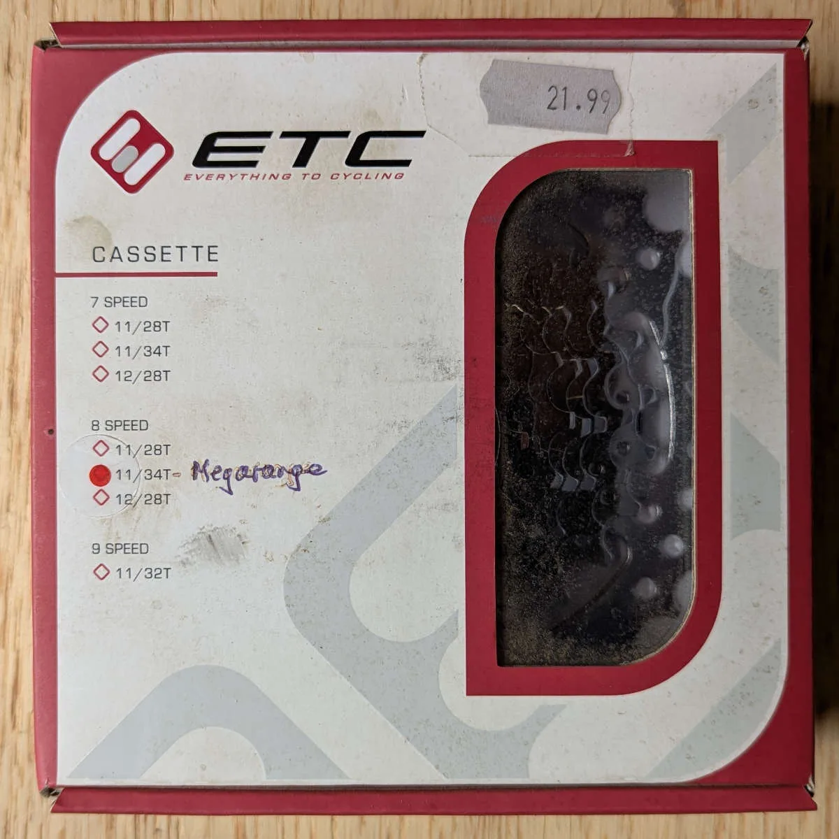 Etc megarange 8 spd 11 34t