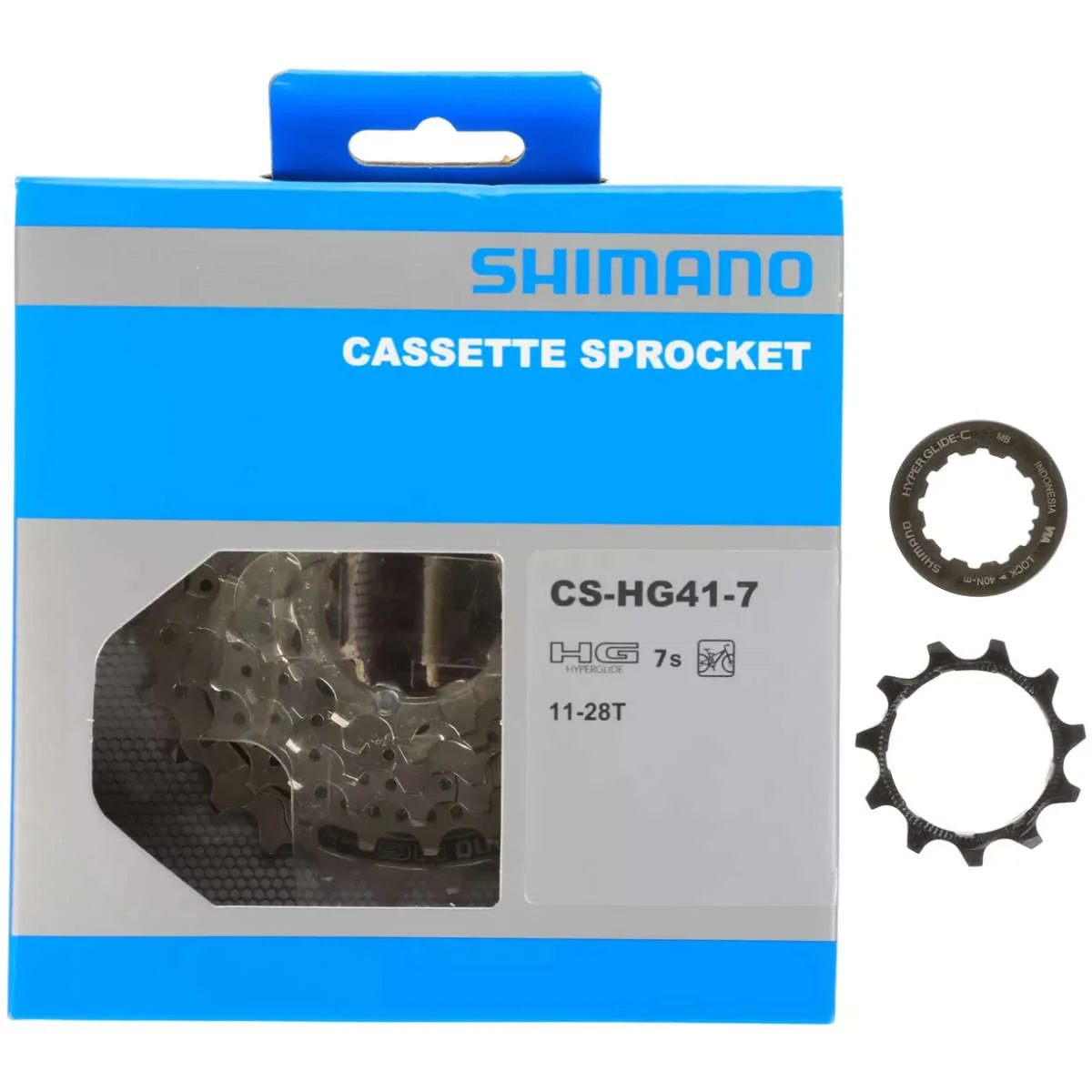 Shimano cs hg41 7 speed cassette 11 28t 2