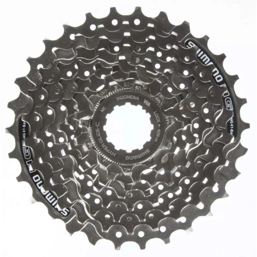Shimano cs hg41 8 speed cassette 1