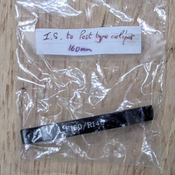 160mm is to post mount adaptor